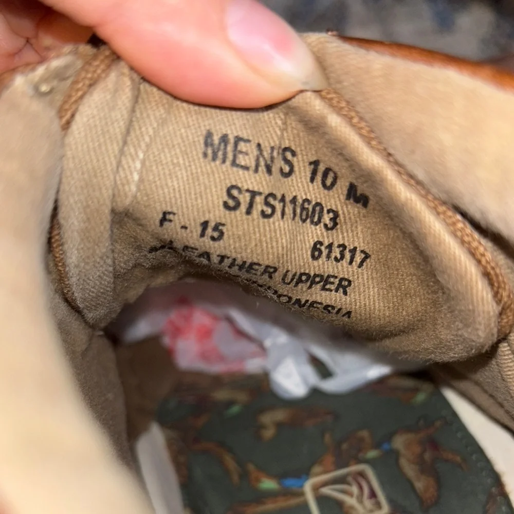 Sperry Brown Boat Shoes with Ankle Support